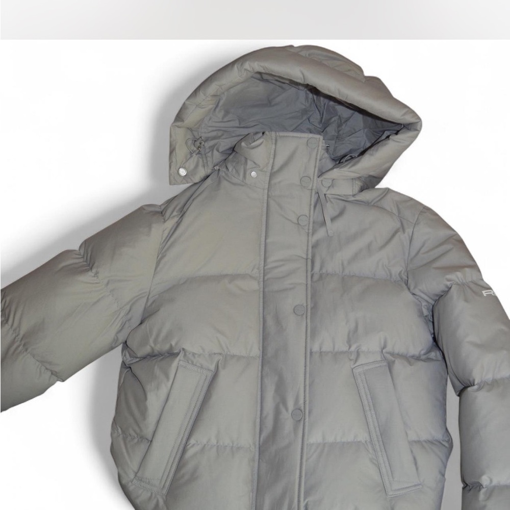 Polo by Ralph Lauren Gray Hooded Puffer Ski Jacket